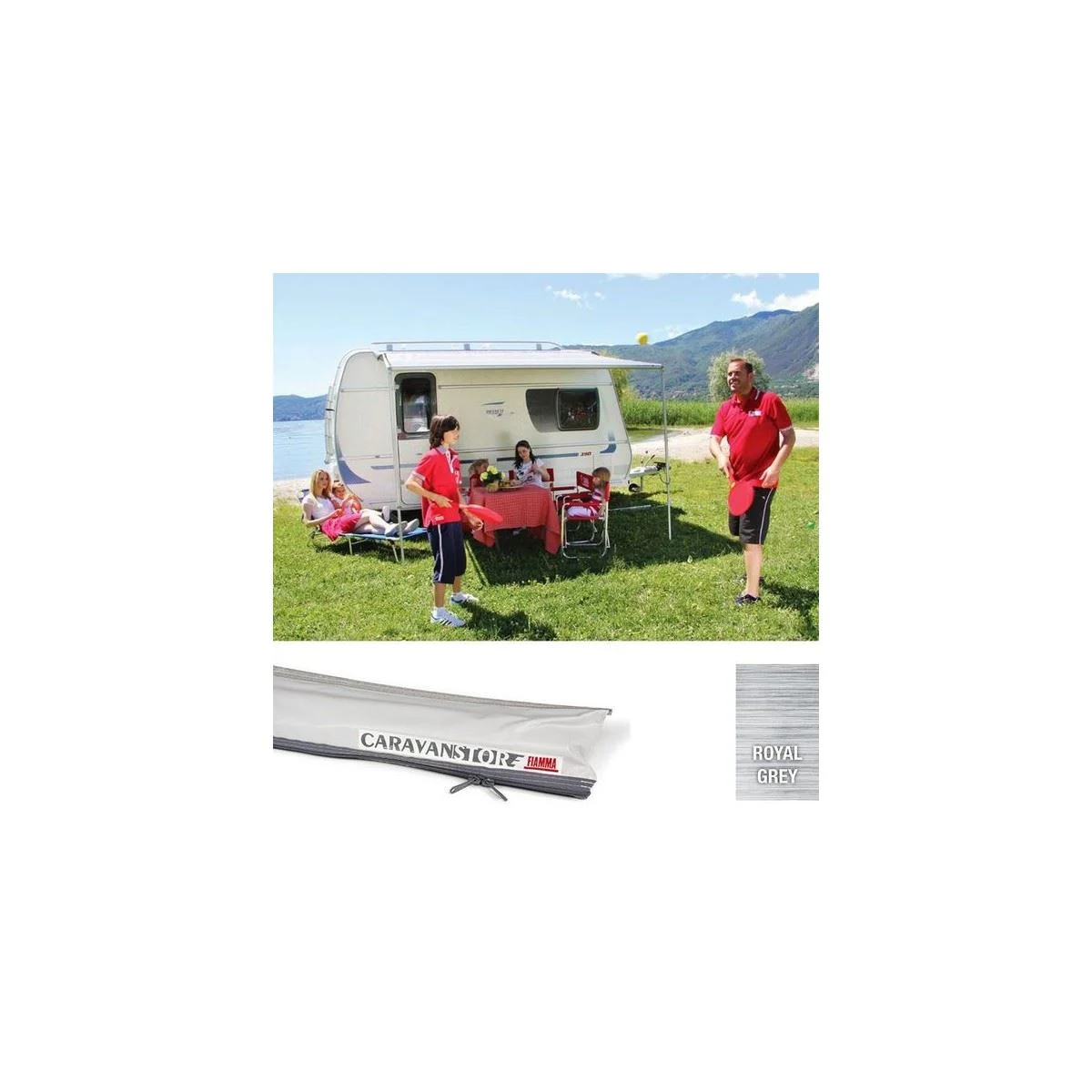 Grey Caravanstore 190 Royal Grey Fabric