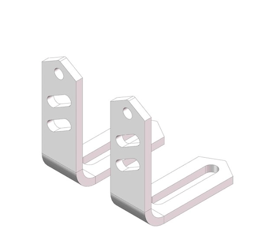 HUSKY TOWING 3156331622 Straight L Brackets 2 Pack 31385