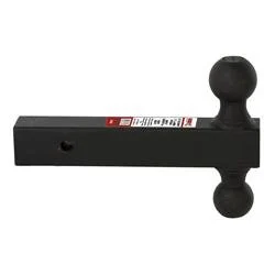 HUSKY TOWING Fits 2 Recvr Welded 2 Ball2516 Ball 5K Gross Wt 8 Solid Shank Steel Blk 31354