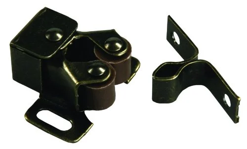 JR Products Double Roller Cabinet Catch with Prong (70235)