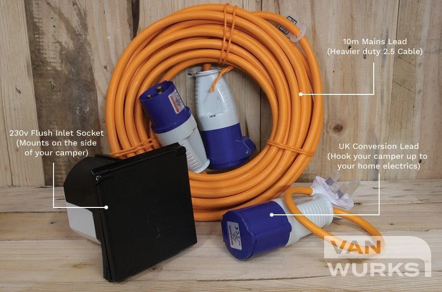 Mains Hook Up Kit (Flush Mounted, 240v)