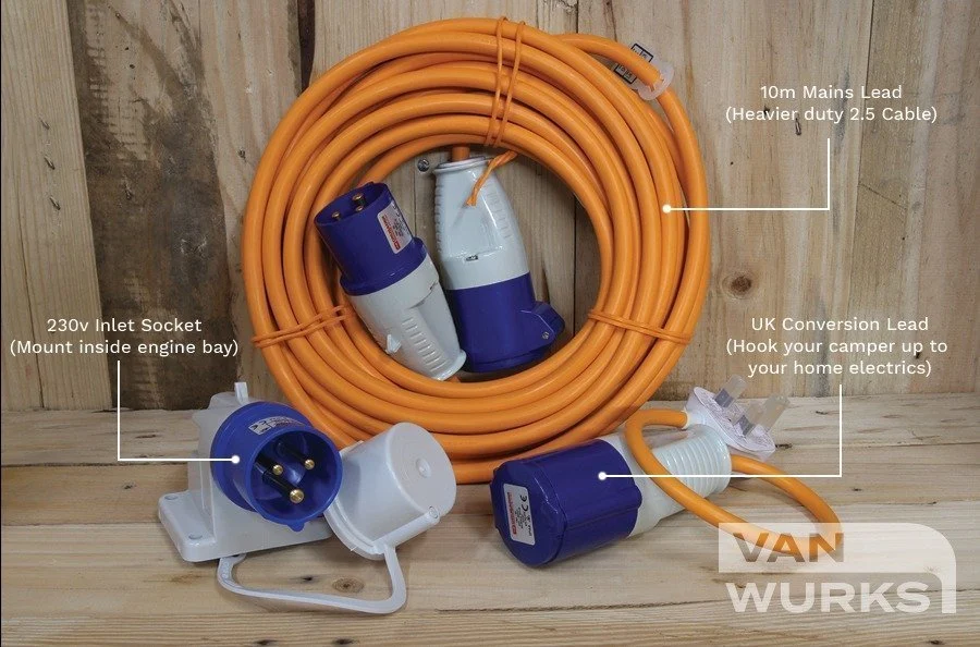 Mains Hook Up Kit (Surface Mounted, 240v)