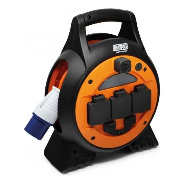 Maypole 3 Way Mobile Mains Roller Power Unit with Twin USB