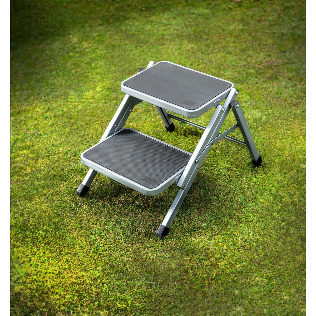 Maypole Foldable Steel Double Caravan Step Folding Portable Campervan