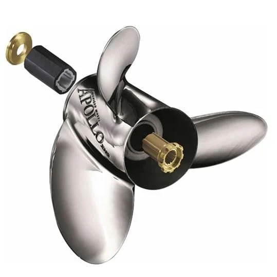 Michigan Wheel 993156 13 x 21 LH 3 blade SS Apollo Propeller 4-1/4" Gearcase