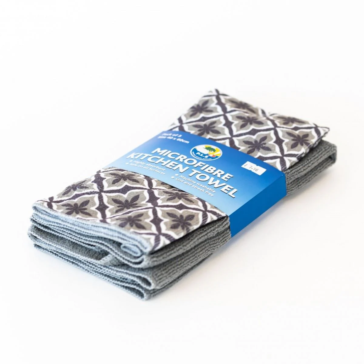 Microfibre kitchen towels grey