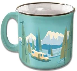 Mug; Travel Mug; 15 Ounce Capacity; Birds Eye View; Dishwasher And Microwave Safe (CC-004TL)