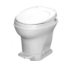 (NLA) Thetford Aqua-Magic V Toilet Low Profile White Plastic with Full Bowl Flush 31651