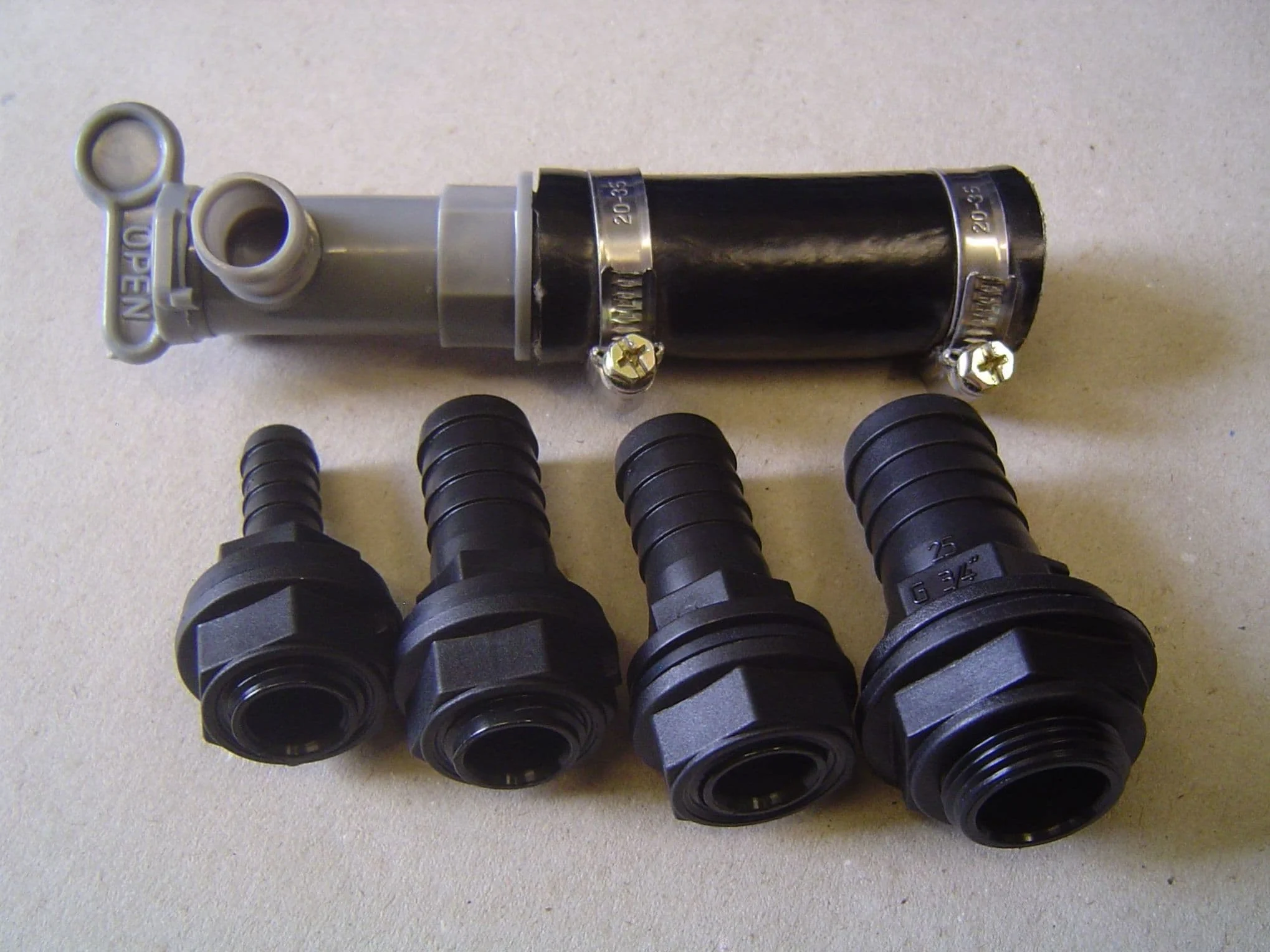 NUT IN TANK FITTINGS SET WASTE WITH HATCH