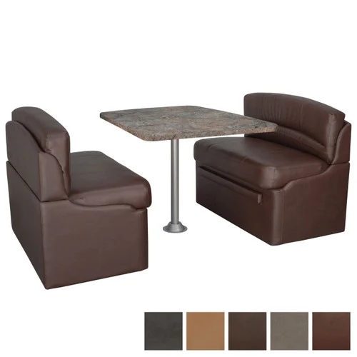 RecPro 38" RV Dinette Booth with Optional Table and Leg