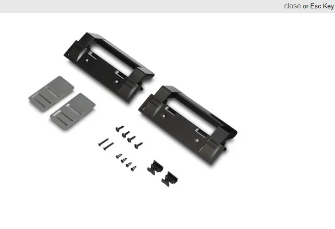 Refrigerator Door Handle; Replacement For Dometic DM2672/ DM2872 Model Refrigerators; Black; Set Of 2; With Hardware