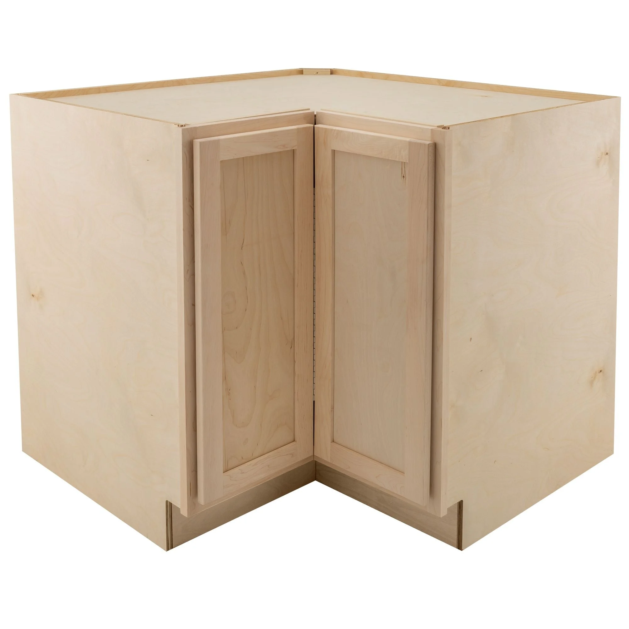 RV Easy Reach Corner Base Cabinet | Unfinished Maple
