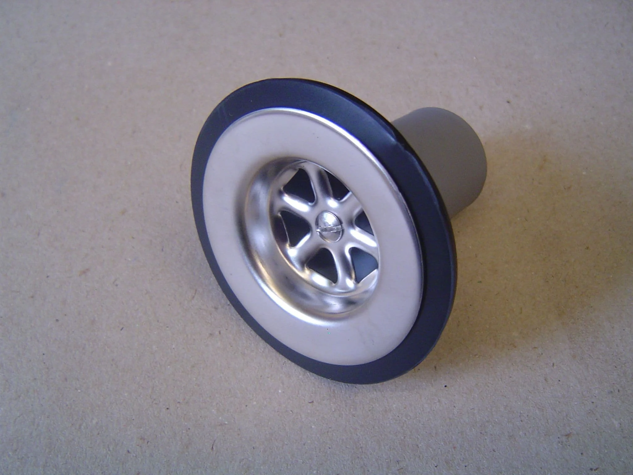 SINK WASTE STRAIGHT 1 1/4" 28mm STAINLESS TOP