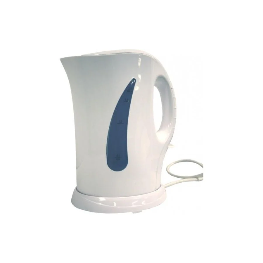 SunnCamp 1.7L Camping Electric Kettle White Cordless Low Wattage 900w