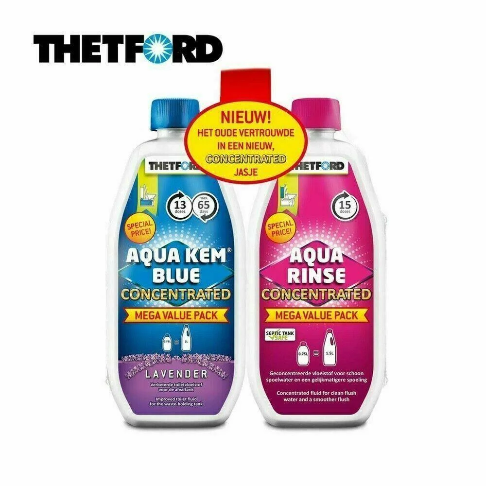 Thetford Toilet Chemicals Duo Aqua Kem Blue & Toilet Fluid