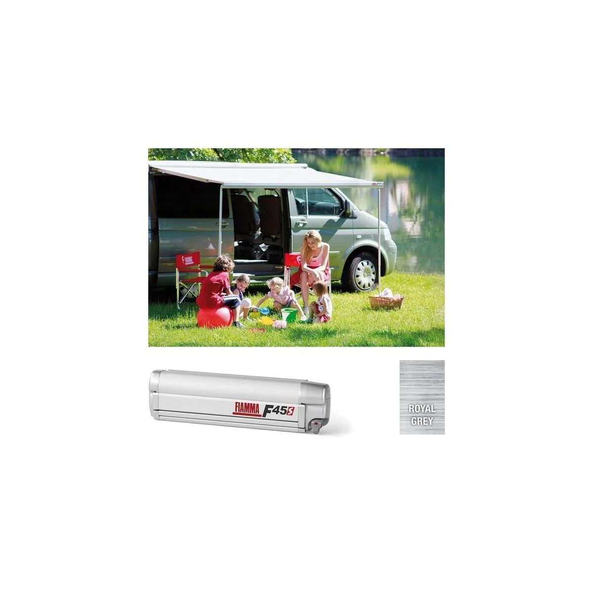 Titanium F45S 260 VW T5/T6 California Royal Grey Fabric