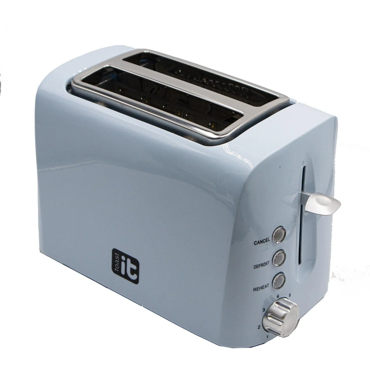 Toast It Blue 240V/ 950W Low Wattage Toaster