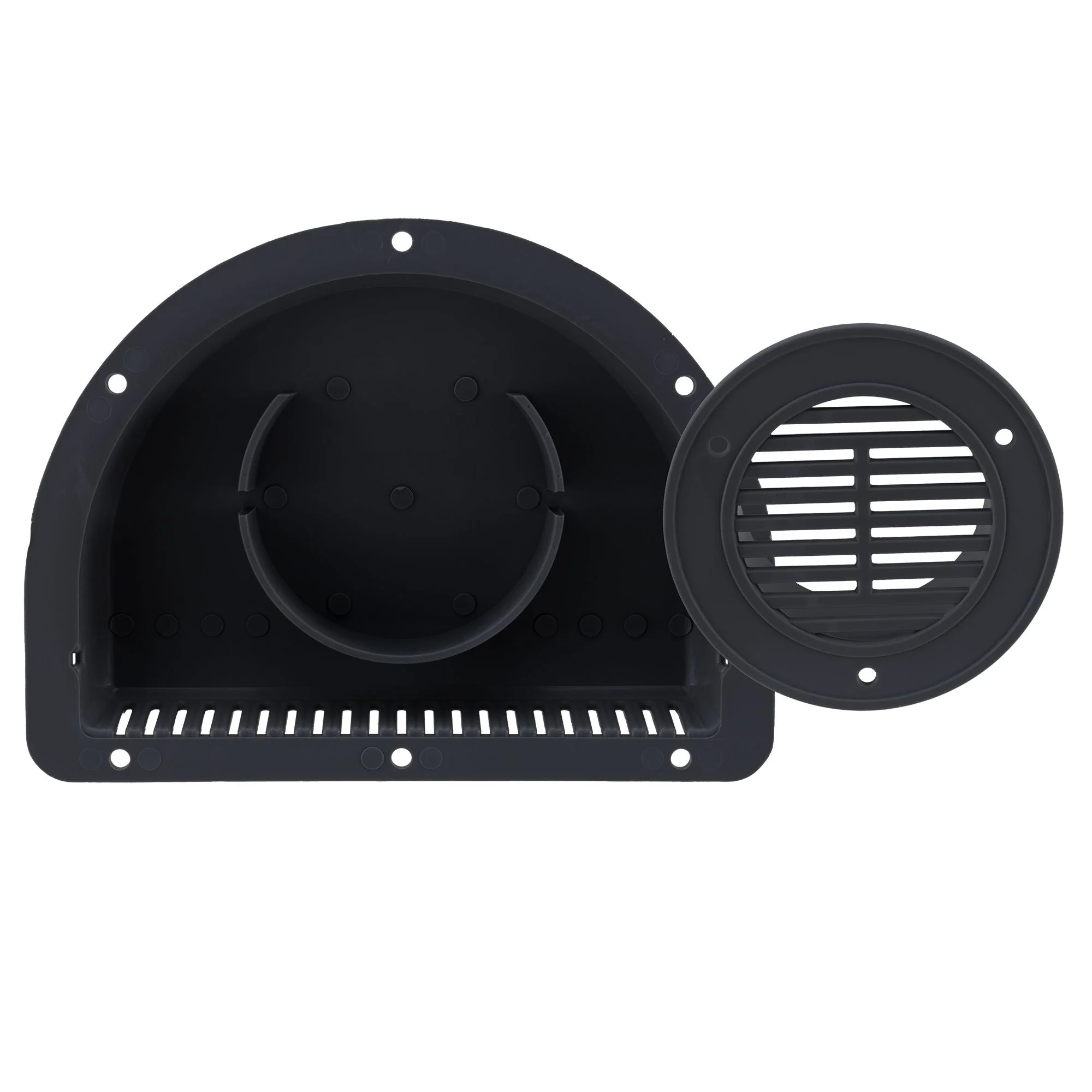 Travel Trailer Vent for Exterior Sidewall| Black