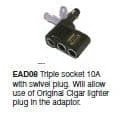 TRIPLE AUTO SOCKET SWIVEL PLUG INC
