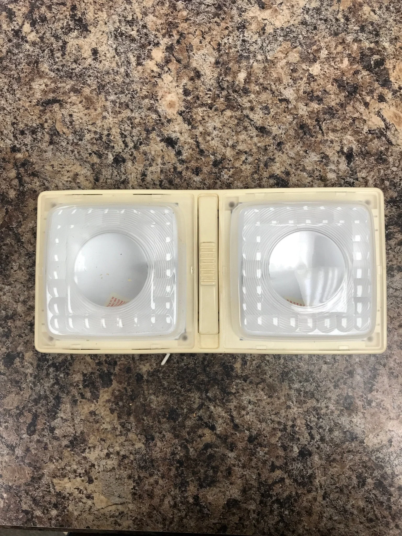 Used RV Interior Light Fixture *DOUBLE* Bargman 30-89-008