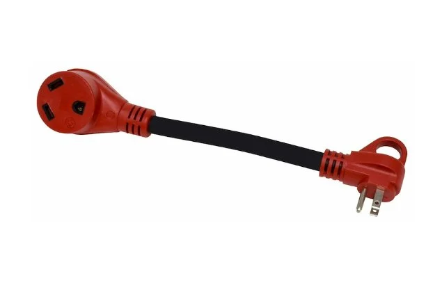 Valterra A10-1530 Mighty Cord Adapter Cord - 12" - Red