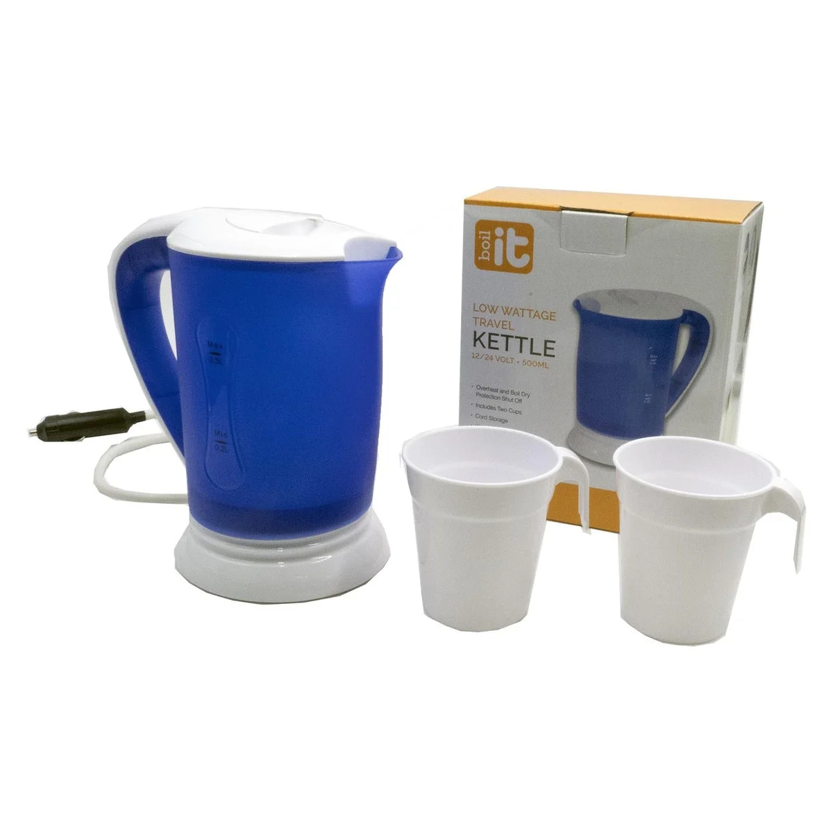 Via Mondo Boil It Travel Kettle + 2 Cups