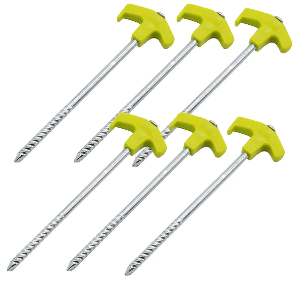 Via Mondo Glow in the Dark Meteor Pile Drive Hard Ground Pegs for Tent & Awning x 20