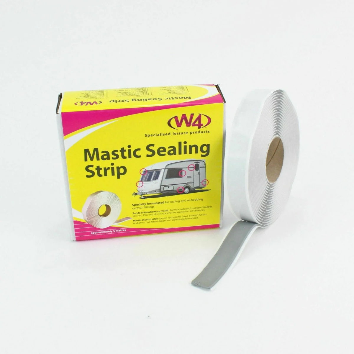W4 Mastic Sealing Sealant Strip 32mm x 5m Grey