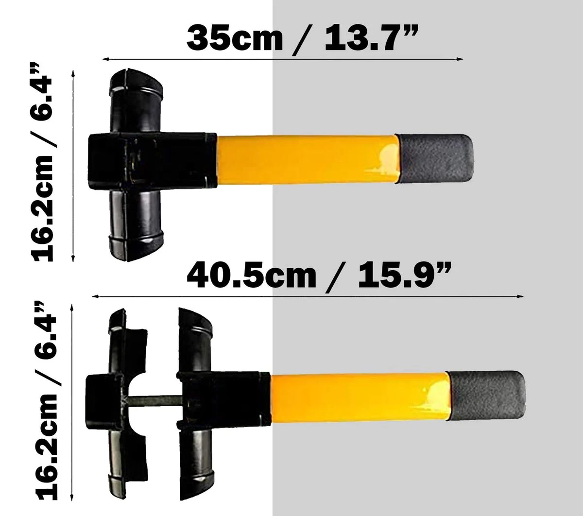 ZEKER SWL200 T-Bar Steering Wheel Heavy Duty Locking Mechanism